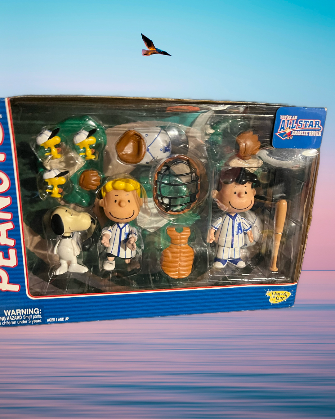 Peanuts Gang All Star Baseball Figure Set Never Opened