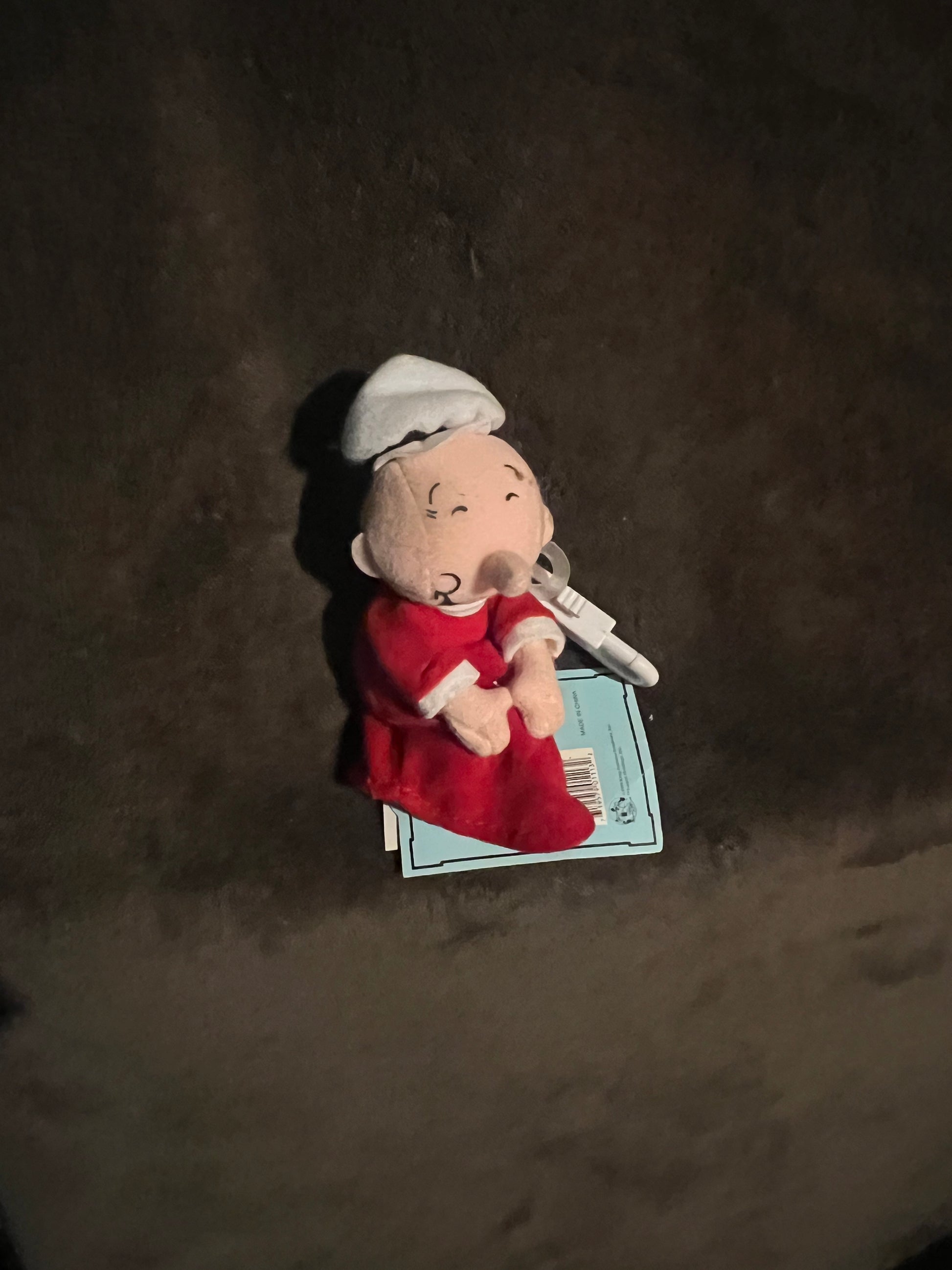 Popeye The Sailor man Sweet Pea Plush Clip on Doll With tags