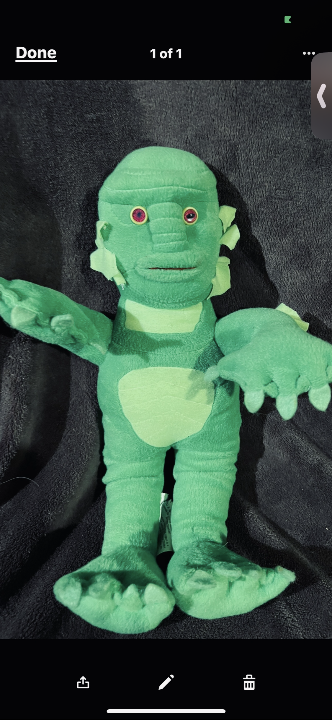 Creature of The Black Lagoon Plush rare Doll 15 inch
