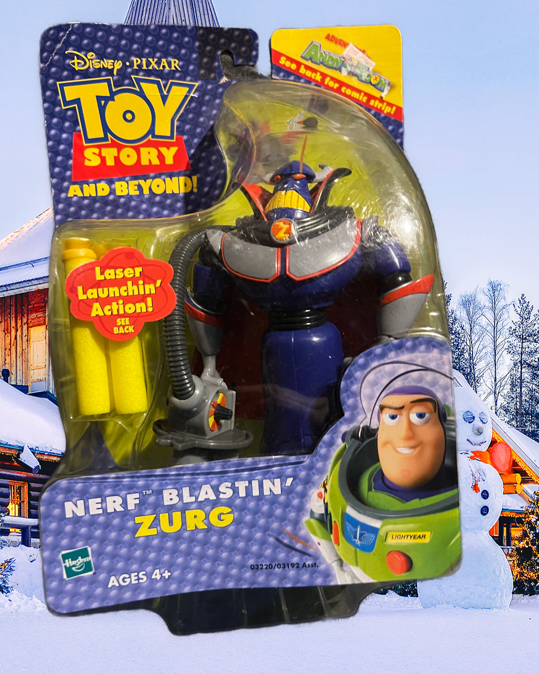 Toy Story Vintage Nerf Blaster Zurg Action figure Never Opened