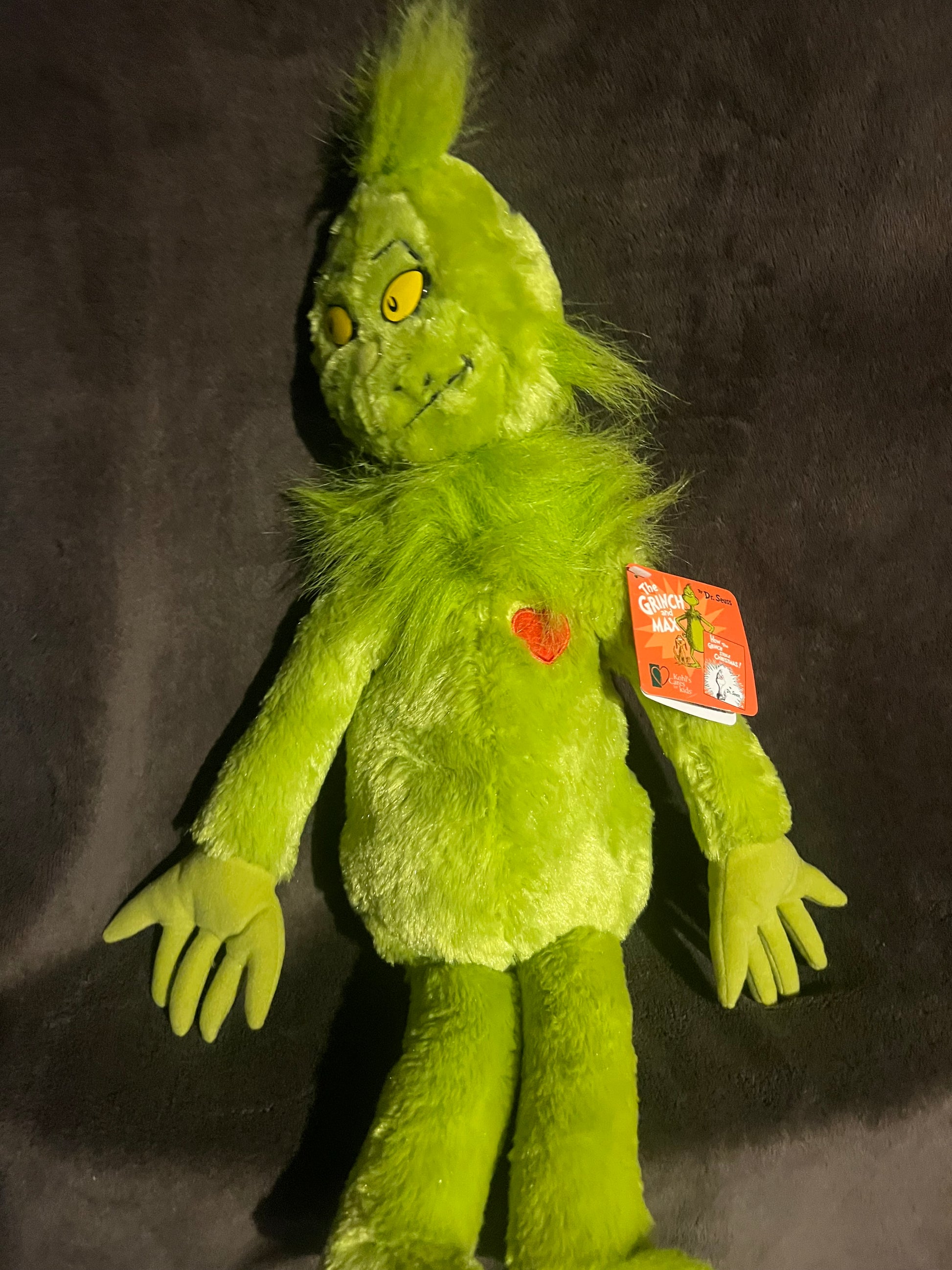 Dr Seuss The Grinch who Stole Plush Doll With Tags 17 inch