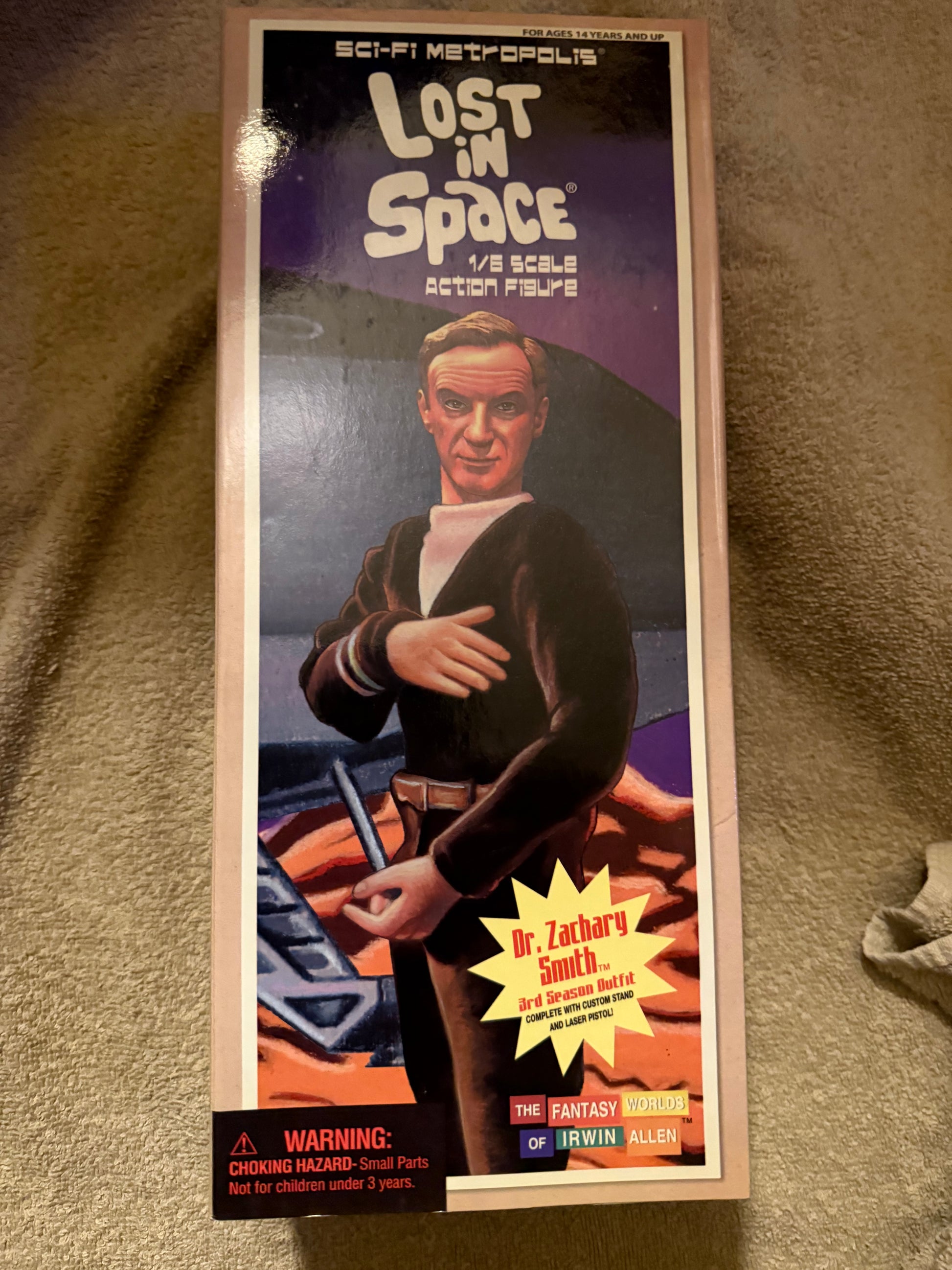 Lost In Space Doctor Zachary Smith Rare 12 inch Collectible Doll Never opened