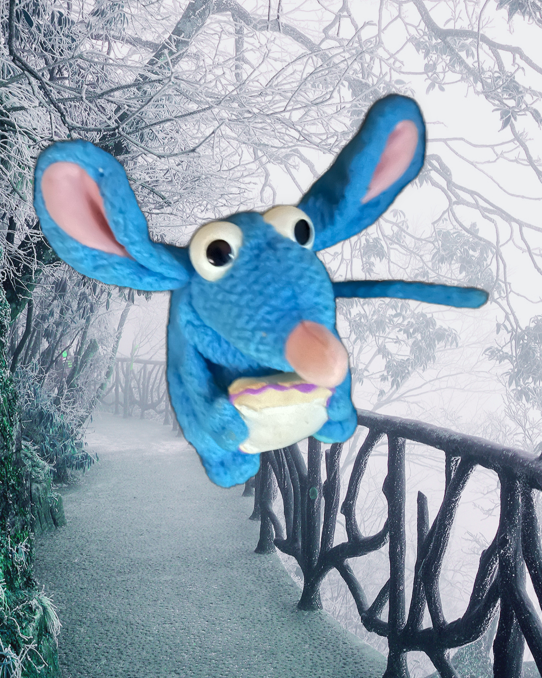 Bear In The Big Blue House Rare Tutter The Mouse Plush Doll